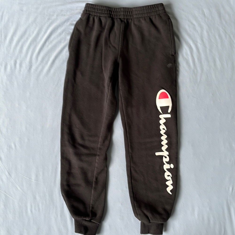 Kids champion black sweatpants medium